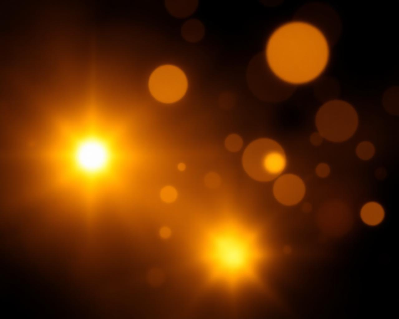 Golden bokeh light
